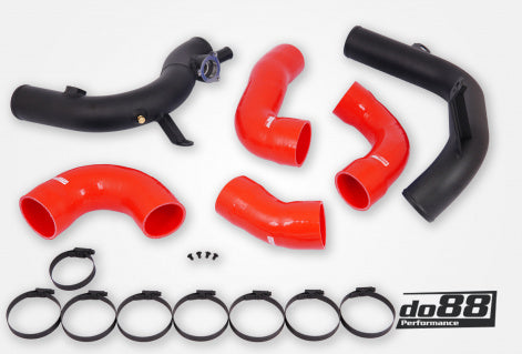 VAG 2.0 TSI EA888 Gen4 (300hp+) do88 IC Pressure pipes, Red hoses