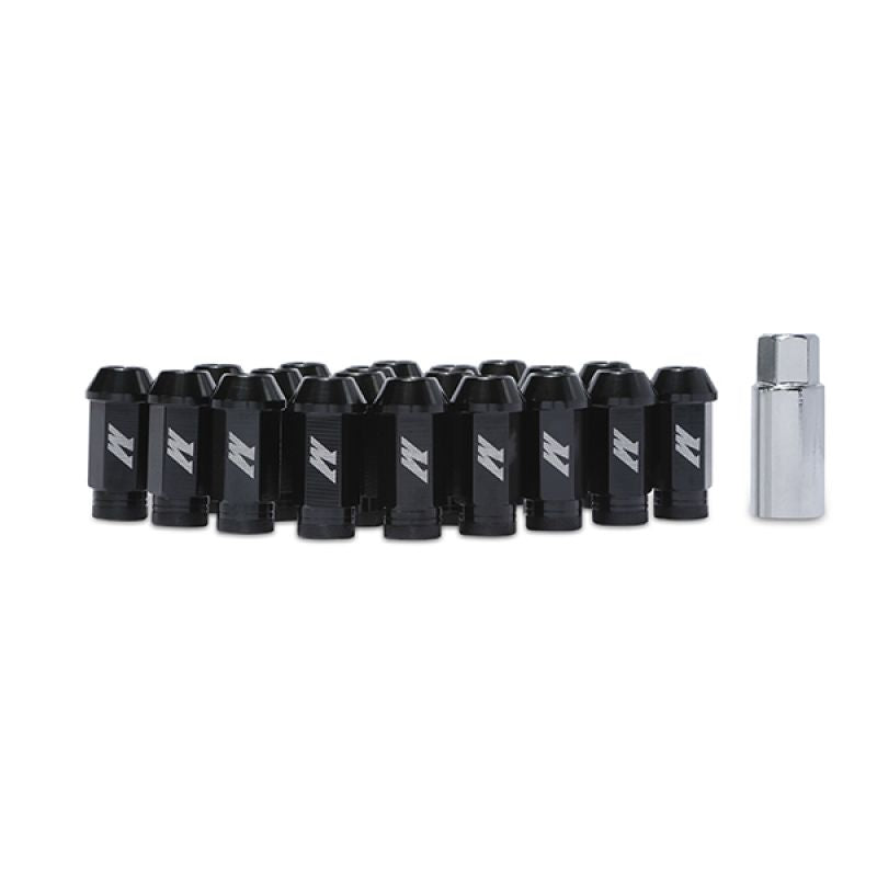 Aluminium Locking Lug Nuts M12 x 1.25 Black Mishimoto