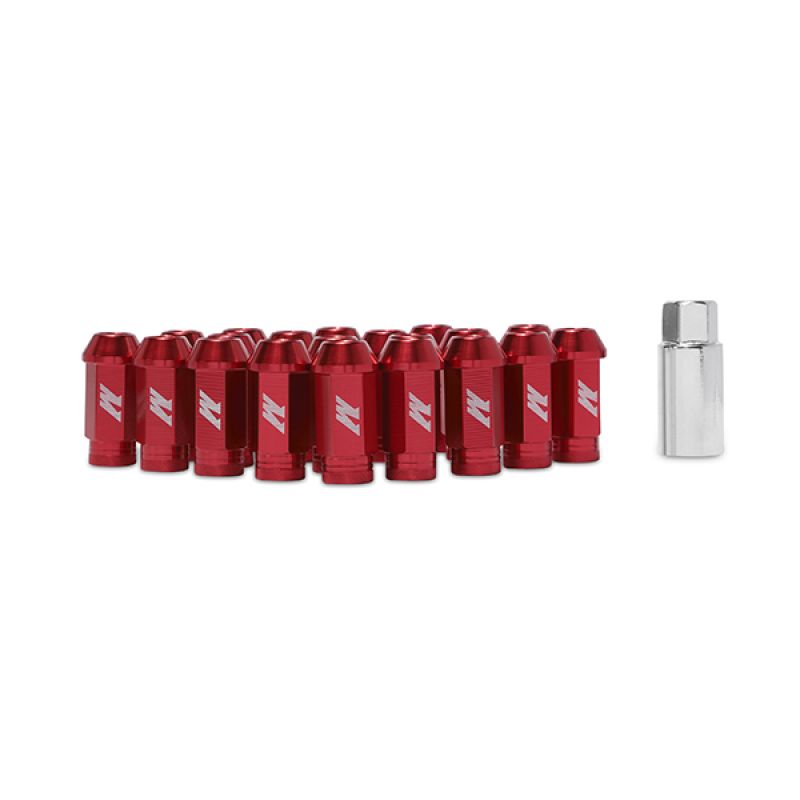 Aluminium Locking Lug Nuts M12 x 1.25 Red Mishimoto