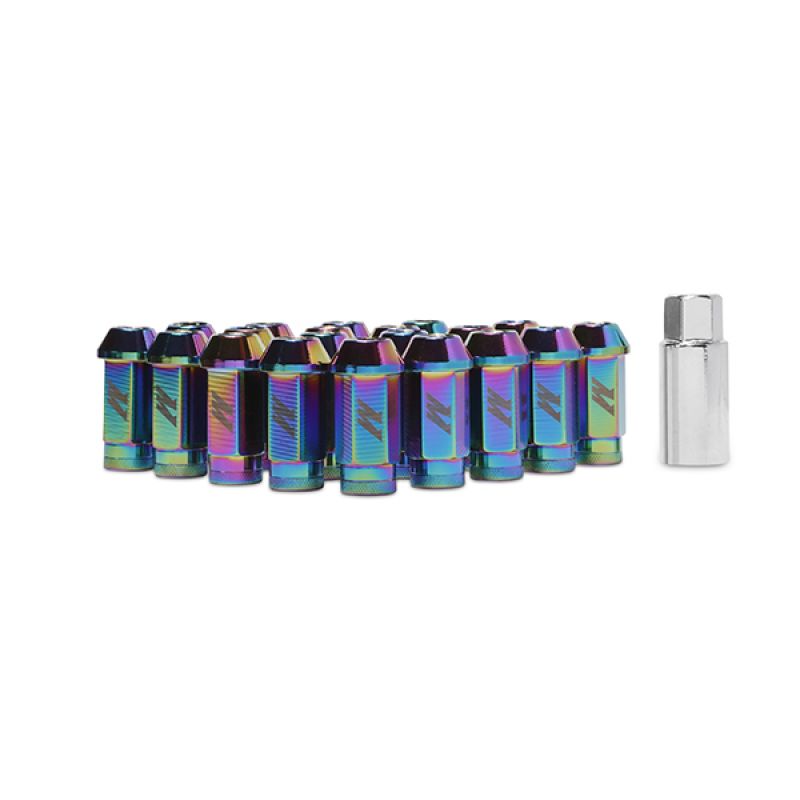 Aluminum Locking Lug Nuts M12 x 1.5 Neo Chrome Mishimoto