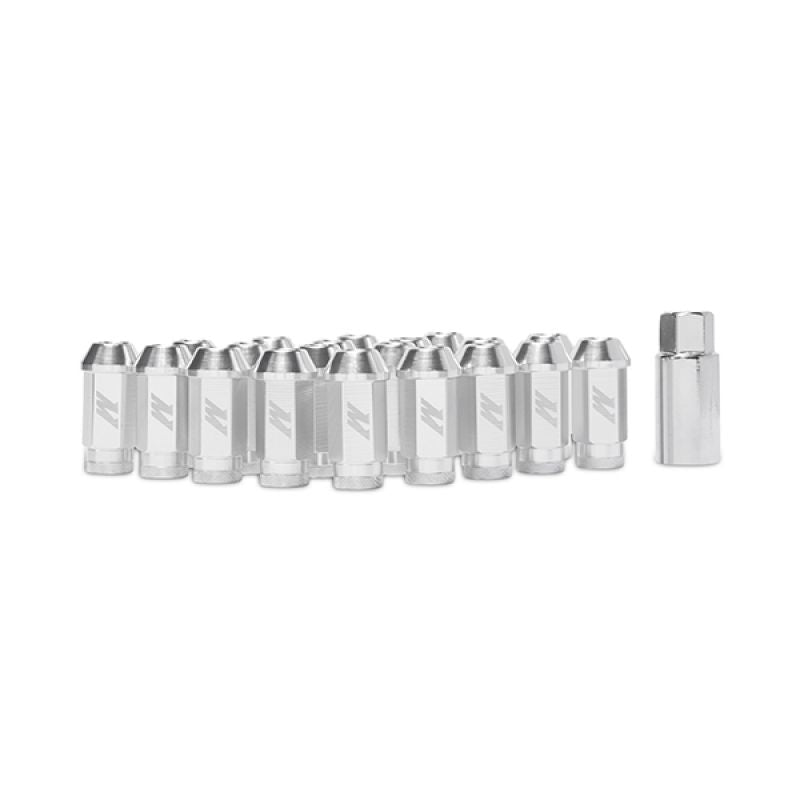 Aluminum Locking Lug Nuts M12 x 1.5 Silver Mishimoto