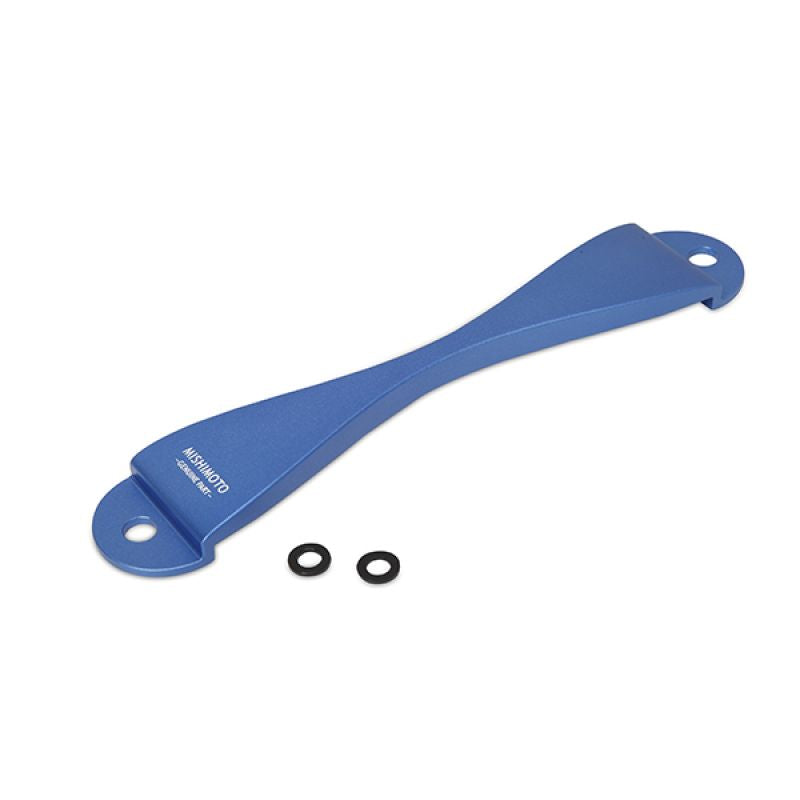 Mishimoto Subaru Universal CNC Battery Tie-Down Blue