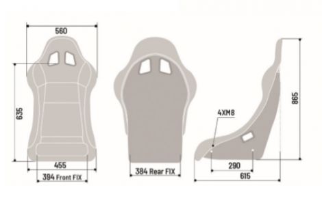 Sparco REV QRT Racing Bucket Seat 7.1 kg (incl FIA)