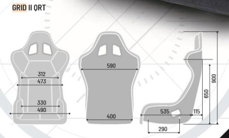 Sparco GRID Q Racing Bucket Seat 6.8kg (incl FIA)