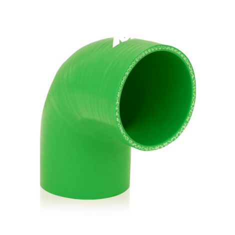 90 Degree Silicone Coupler Green 70mm Mishimoto