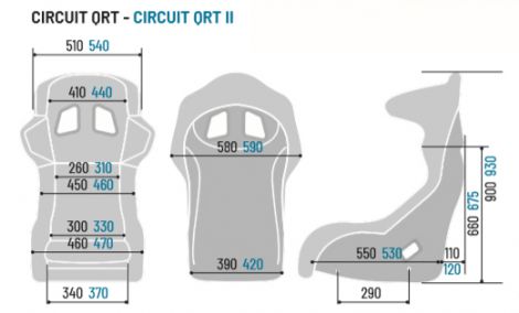 Sparco Circuit II QRT Racing Bucket Seat 9.1 kg (incl FIA)