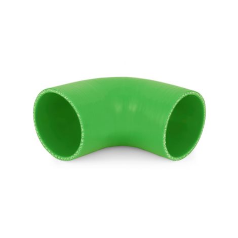 90 Degree Silicone Coupler Green 70mm Mishimoto